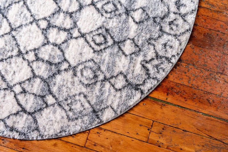 Himalaya Heights Collection Area Rug - Everest Round Ivory  lifestyle 89