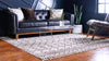 Himalaya Heights Collection Area Rug - Everest Square Brown  lifestyle 64