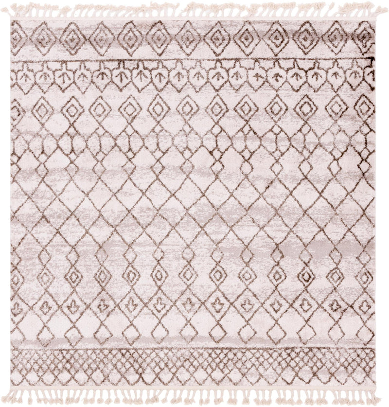 Himalaya Heights Collection Area Rug - Everest Square Brown  lifestyle 49