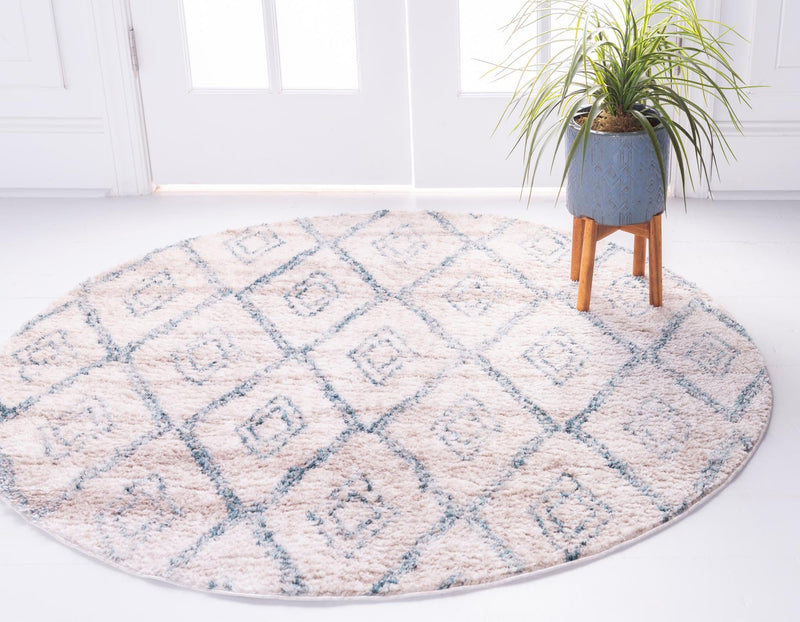 Himalaya Heights Collection Area Rug -  Annapurna Round Beige  lifestyle 51