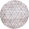 Himalaya Heights Collection Area Rug -  Annapurna Round Light Gray  lifestyle 42