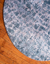 Himalaya Heights Collection Area Rug -  Manaslu Round Blue  lifestyle 61