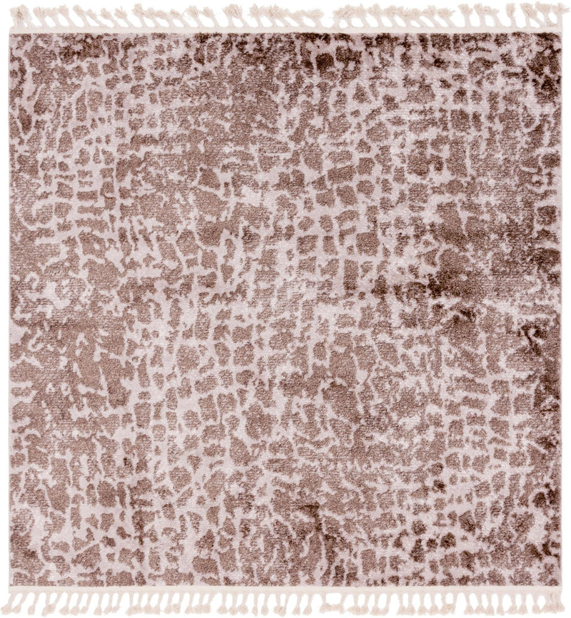 Himalaya Heights Collection Area Rug -  Manaslu Square Brown  lifestyle 38