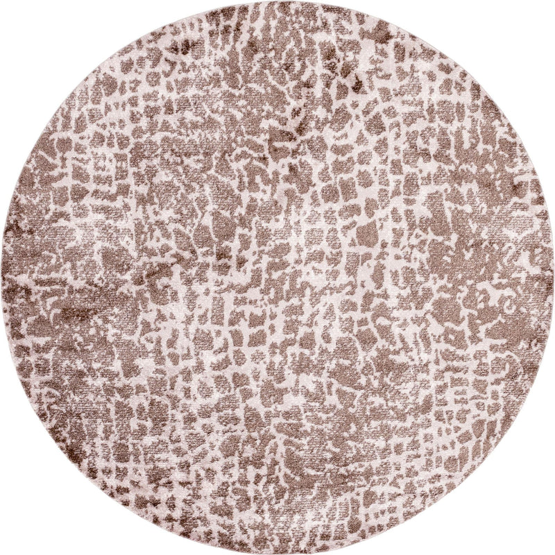Himalaya Heights Collection Area Rug -  Manaslu Round Brown  lifestyle 39