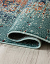 Venetian Tapestry Collection Area Rug -  Giudecca Rectangle Turquoise  lifestyle 6