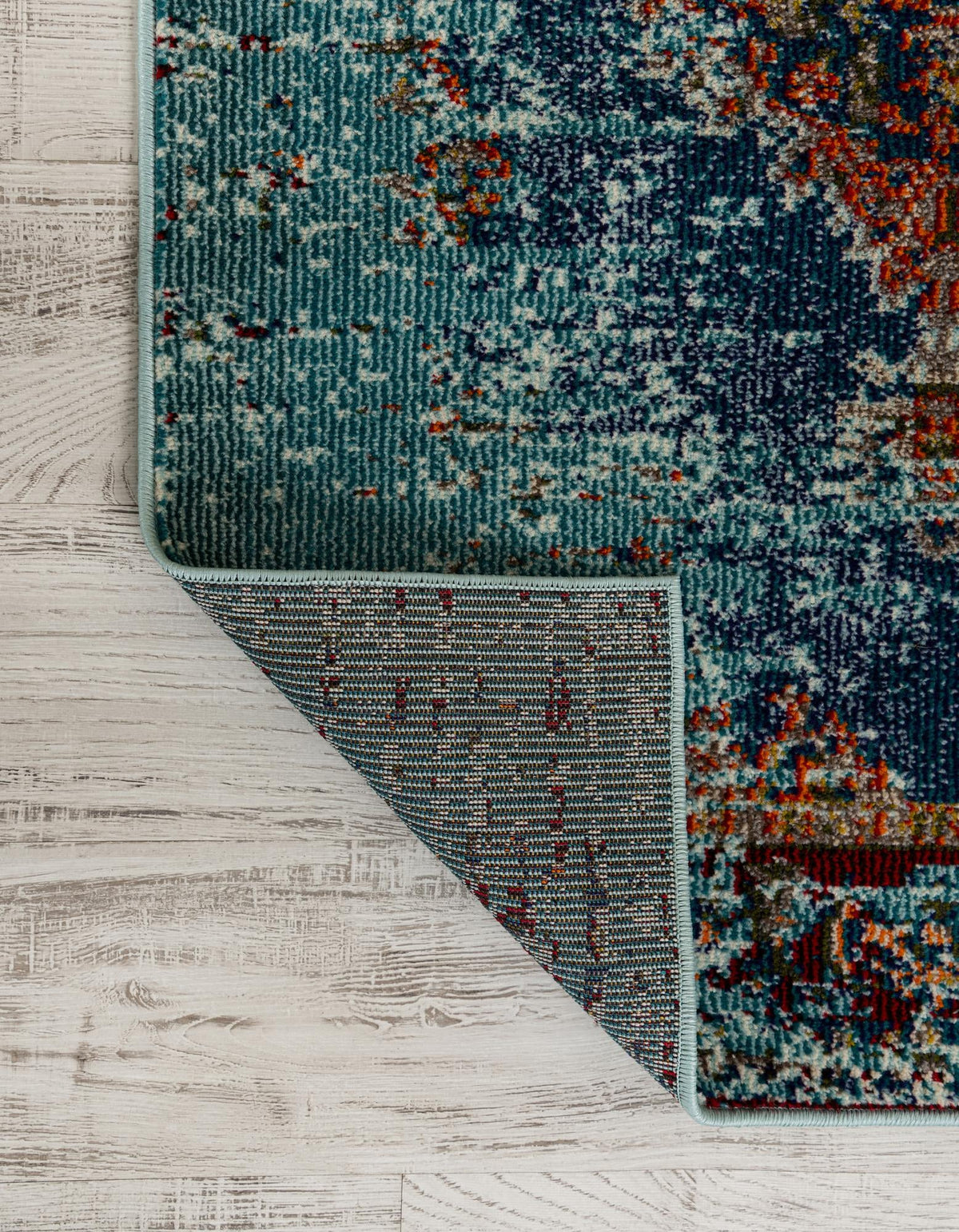 Venetian Tapestry Collection Area Rug -  Giudecca Rectangle Turquoise  lifestyle 9
