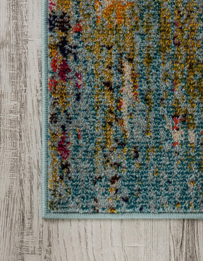 Venetian Tapestry Collection Area Rug -  SanMarco Rectangle Turquoise  lifestyle 11