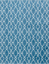 Patio Paradise Collection Area Rug - Lagoon Rectangle Blue Main