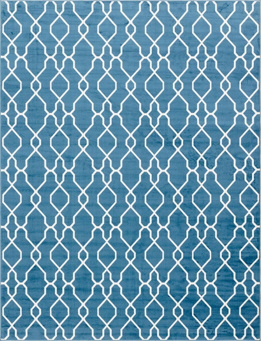 Patio Paradise Collection Area Rug - Lagoon Rectangle Blue Main