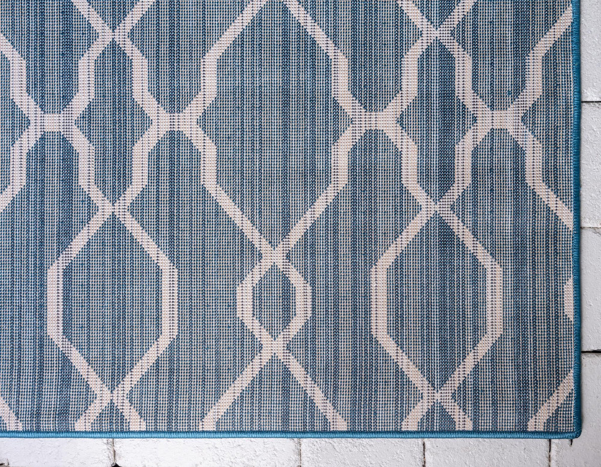 Patio Paradise Collection Area Rug - Lagoon Rectangle Blue  lifestyle 19