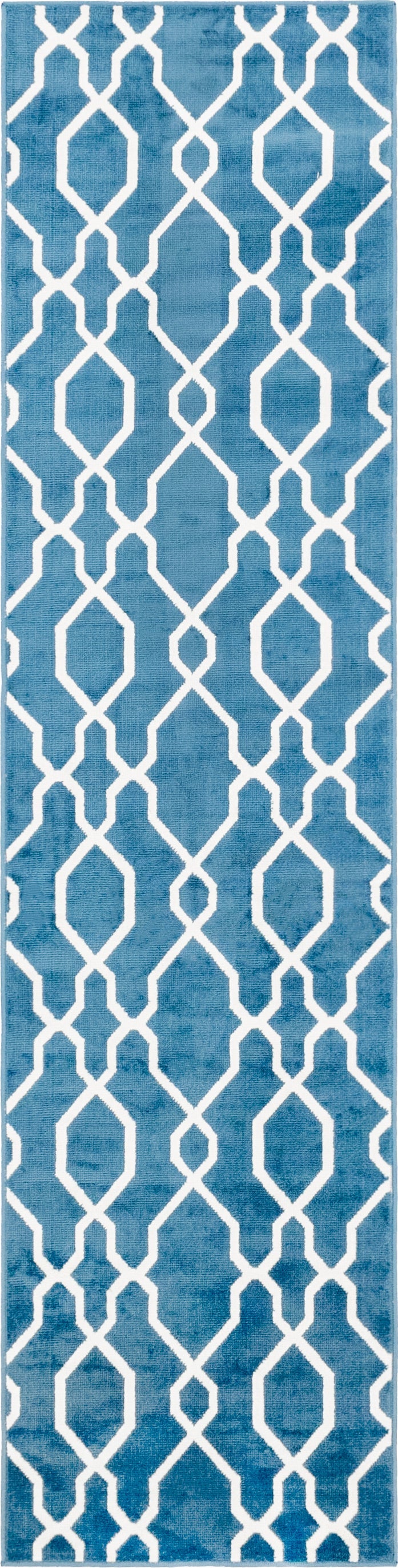 Patio Paradise Collection Area Rug - Lagoon Runner Blue  lifestyle 45
