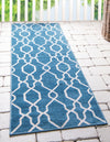 Patio Paradise Collection Area Rug - Lagoon Runner Blue  lifestyle 43