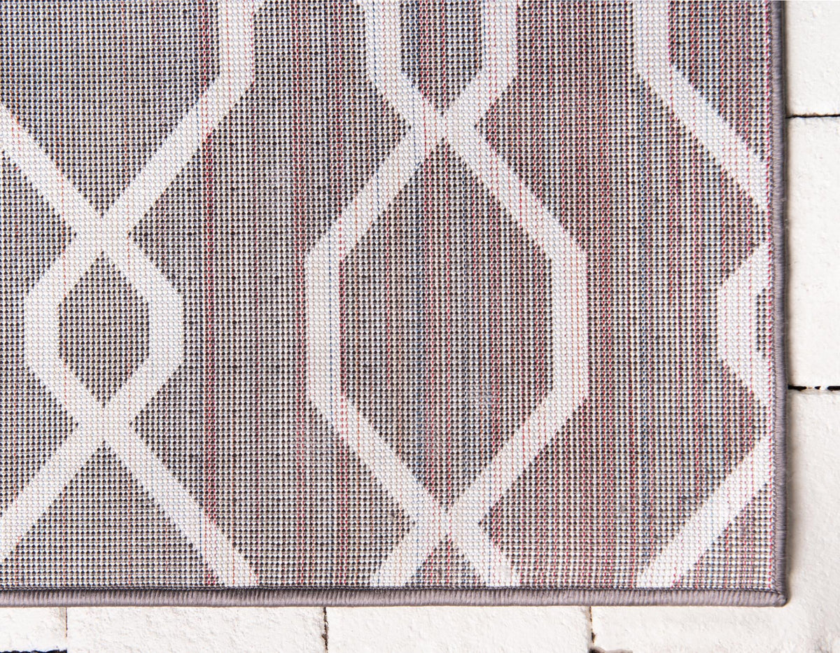 Patio Paradise Collection Area Rug - Lagoon Rectangle Dark Gray  lifestyle 37