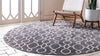 Patio Paradise Collection Area Rug - Lagoon Round Dark Gray  lifestyle 52