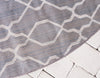 Patio Paradise Collection Area Rug - Lagoon Round Dark Gray  lifestyle 71