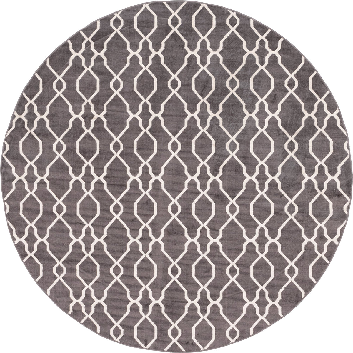 Patio Paradise Collection Area Rug - Lagoon Round Dark Gray  lifestyle 46