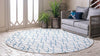 Patio Paradise Collection Area Rug - Lagoon Round Cream  lifestyle 54