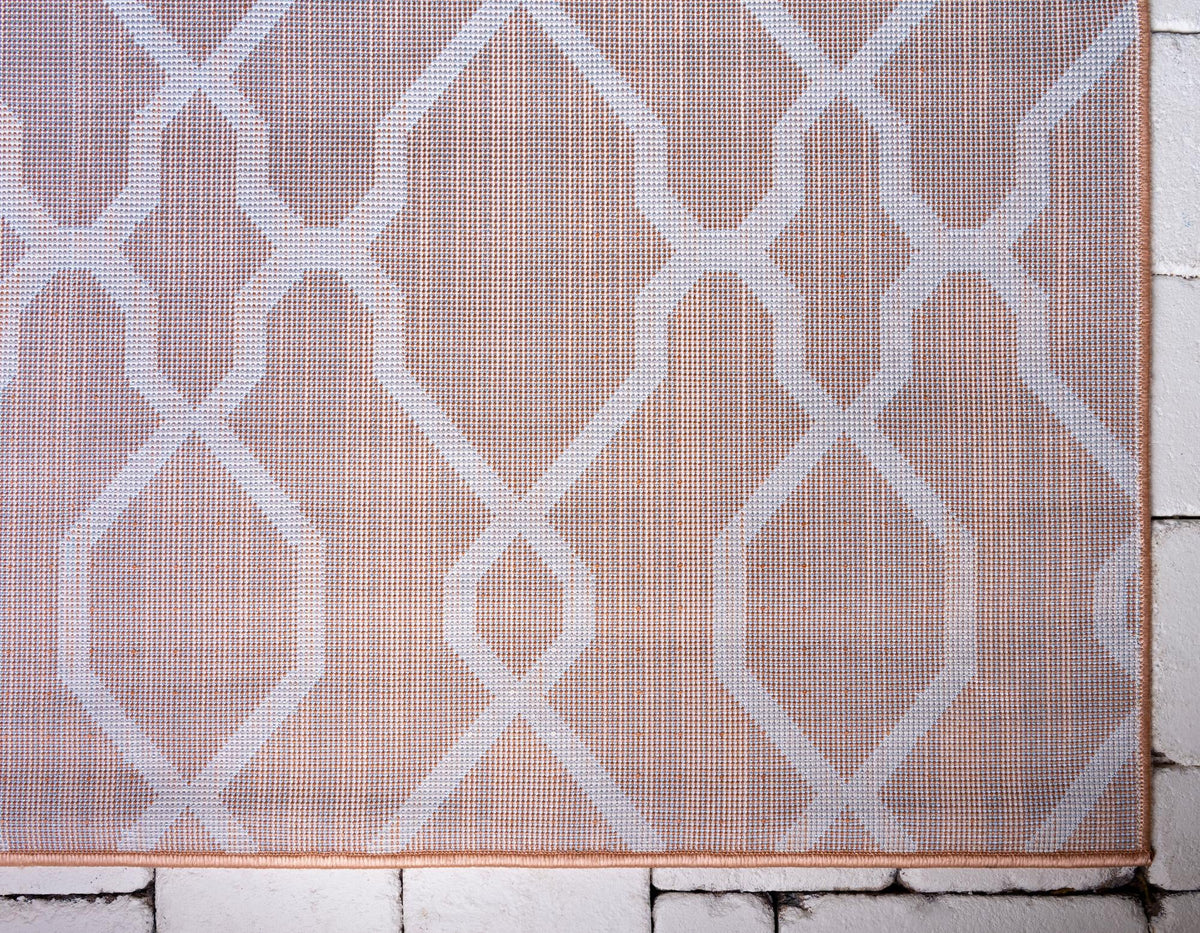 Patio Paradise Collection Area Rug - Lagoon Rectangle Peach  lifestyle 38