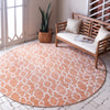 Patio Paradise Collection Area Rug - Lagoon Round Peach  lifestyle 47