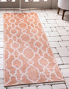 Patio Paradise Collection Area Rug - Lagoon Runner Peach  lifestyle 48