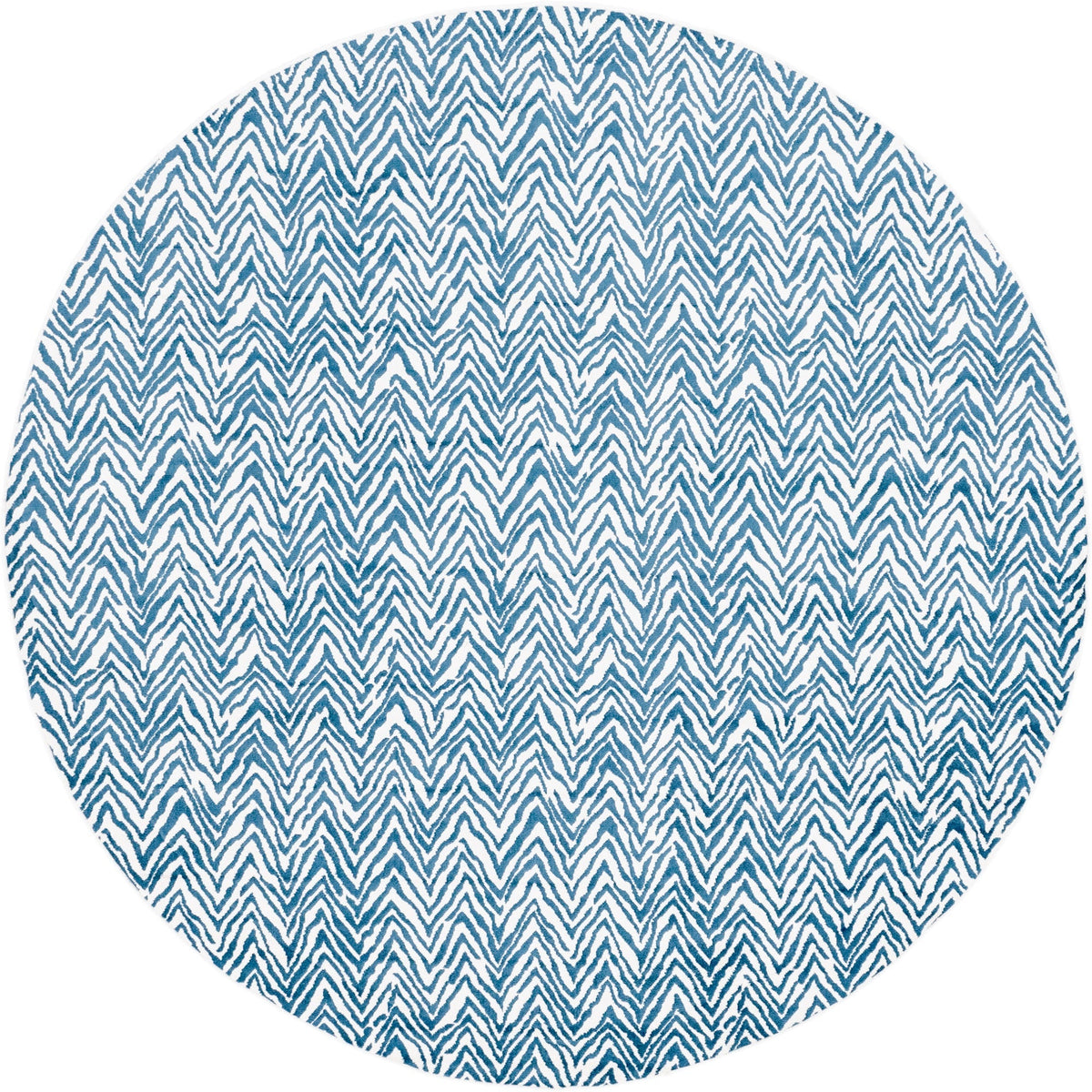Patio Paradise Collection Area Rug -  Cove Round Blue  lifestyle 31