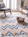 Patio Paradise Collection Area Rug -  Retreat Rectangle Multi  lifestyle 2