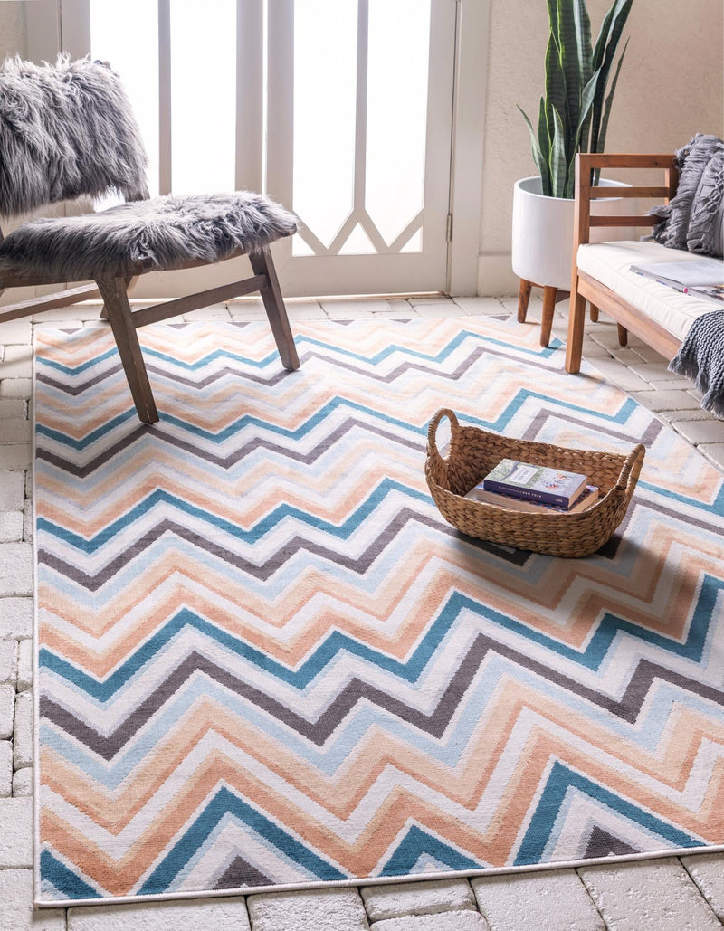 Patio Paradise Collection Area Rug -  Retreat Rectangle Multi  lifestyle 2