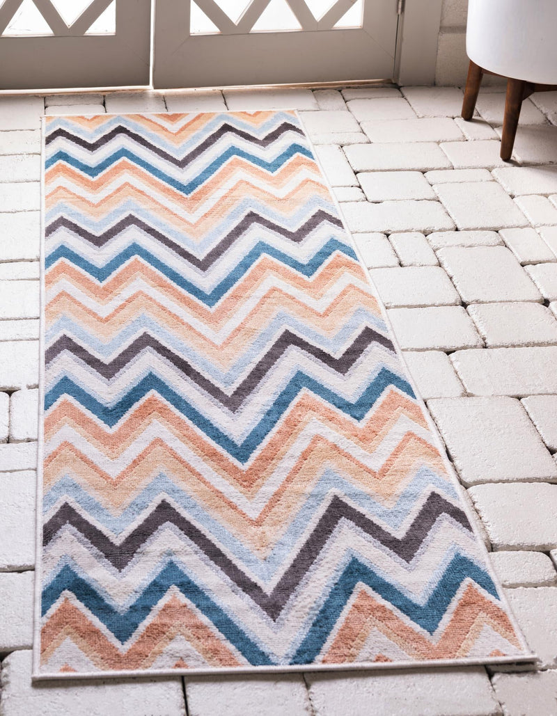 Patio Paradise Collection Area Rug -  Retreat Runner Multi  lifestyle 14