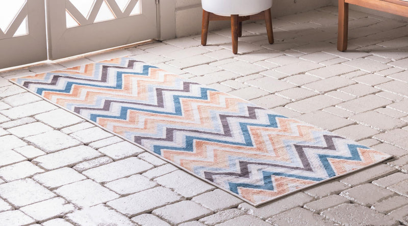 Patio Paradise Collection Area Rug -  Retreat Runner Multi  lifestyle 16