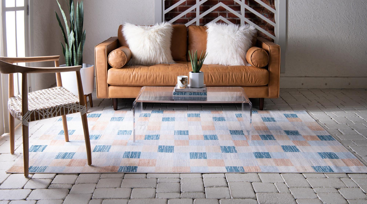 Patio Paradise Collection Area Rug -  Bungalow Rectangle Cream  lifestyle 4