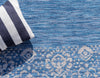 Patio Perimeter Collection Area Rug -  Lanai Rectangle Blue  lifestyle 4