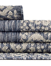 Terrace Fringe Collection Area Rug -  Lanai Oval Blue  lifestyle 143