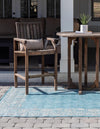 Patio Perimeter Collection Area Rug -  Lanai Rectangle Aqua  lifestyle 6