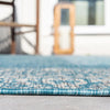Patio Perimeter Collection Area Rug -  Lanai Rectangle Aqua  lifestyle 8