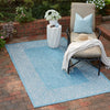 Patio Perimeter Collection Area Rug -  Lanai Rectangle Aqua  lifestyle 20