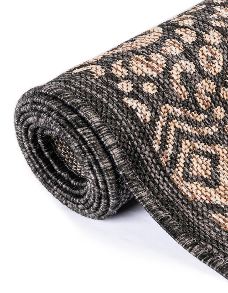 Patio Perimeter Collection Area Rug -  Lanai Rectangle Charcoal Gray  lifestyle 32