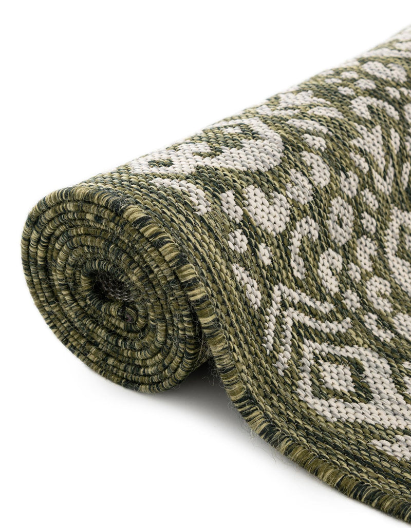 Patio Perimeter Collection Area Rug -  Lanai Runner Green  lifestyle 26