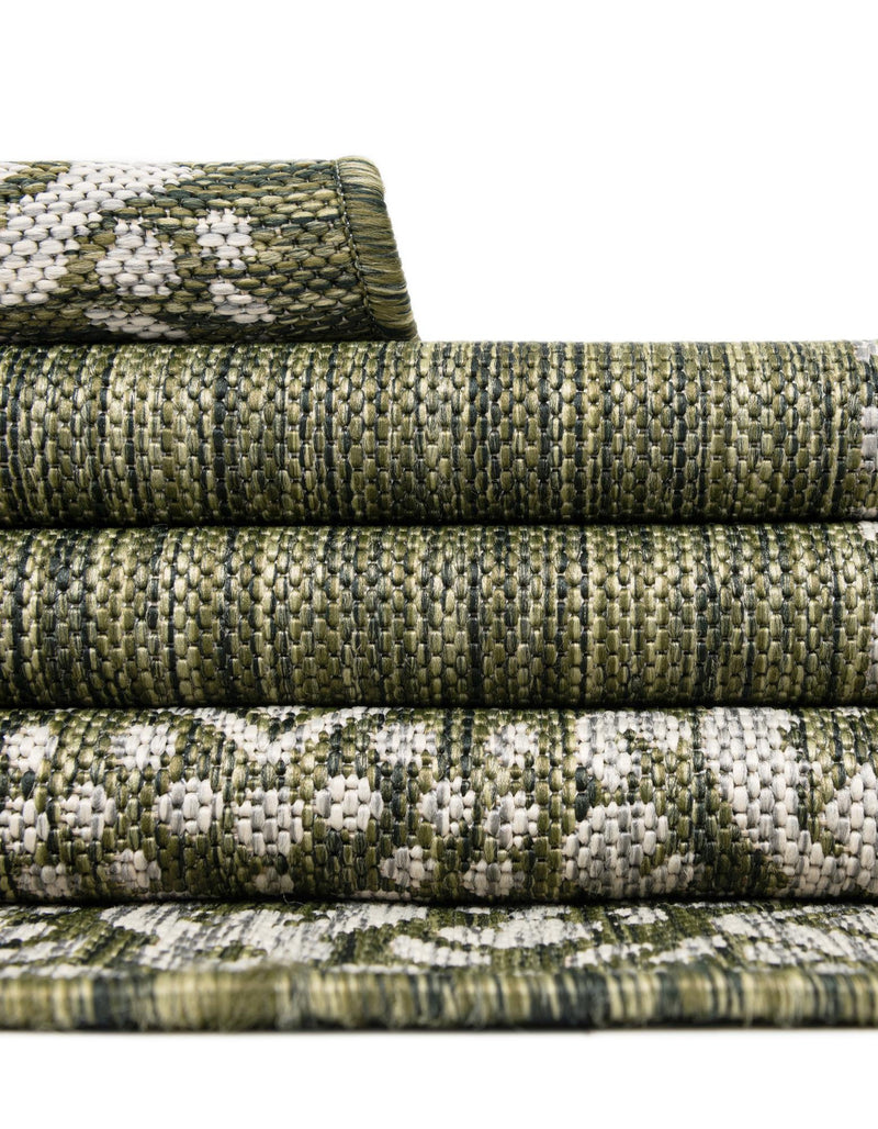 Patio Perimeter Collection Area Rug -  Lanai Runner Green  lifestyle 28