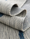Seaside Blooms Collection Area Rug -  Azure Rectangle Gray  lifestyle 24