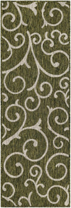 Seaside Blooms Collection Area Rug -  Azure Runner Green  lifestyle 127