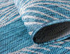 Seaside Blooms Collection Area Rug -  Evergreen (Teal) Rectangle Teal  lifestyle 5