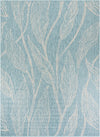 Garden Terrace Escape Collection Area Rug -  Evergreen (Light Aqua) Rectangle Light Aqua  lifestyle 2