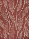 Garden Terrace Escape Collection Area Rug -  Evergreen (Rust Red) Rectangle Rust Red Main