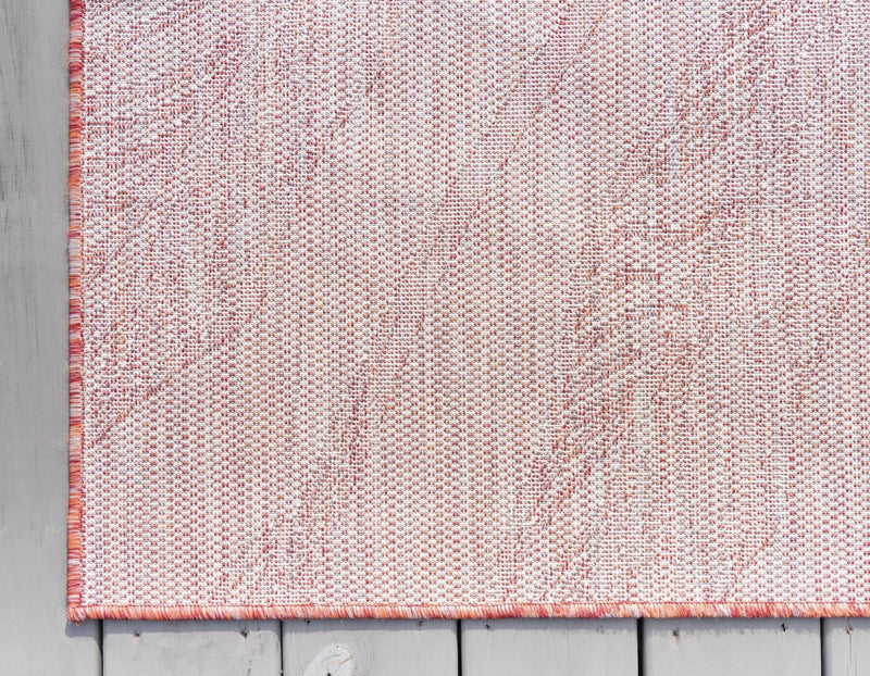 Seaside Blooms Collection Area Rug -  Evergreen (Rust Red) Rectangle Rust Red  lifestyle 10