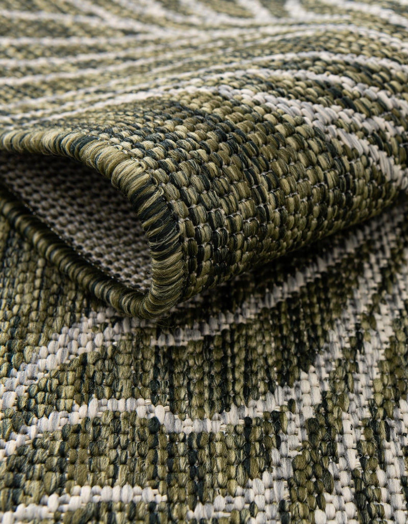 Seaside Blooms Collection Area Rug -  Evergreen (Green) Rectangle Green  lifestyle 15