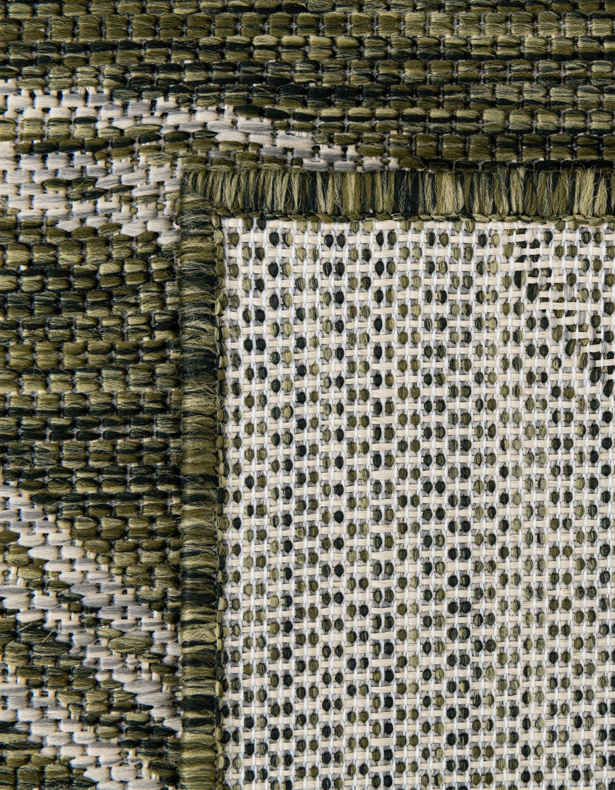 Seaside Blooms Collection Area Rug -  Evergreen (Green) Rectangle Green  lifestyle 17