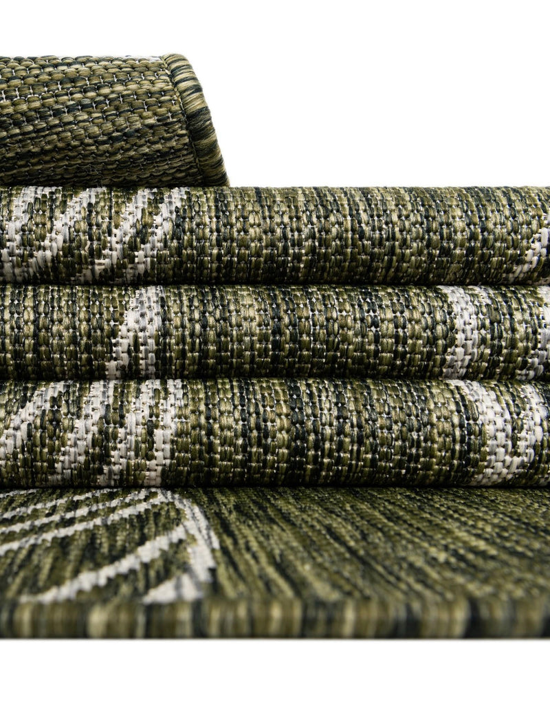 Seaside Blooms Collection Area Rug -  Evergreen (Green) Rectangle Green  lifestyle 28