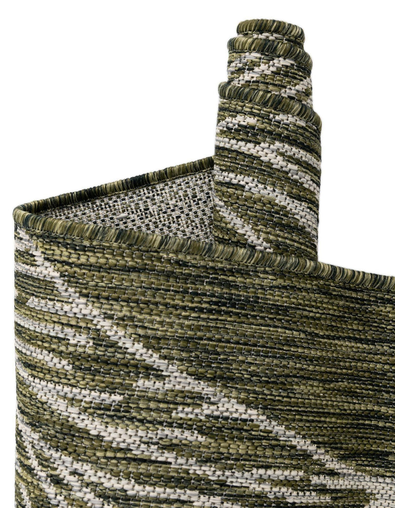 Seaside Blooms Collection Area Rug -  Evergreen (Green) Rectangle Green  lifestyle 31