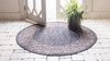 Patio Perimeter Collection Area Rug -  Lanai Round Charcoal Gray  lifestyle 2
