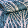Seaside Blooms Collection Area Rug -  Evergreen (Teal) Round Teal  lifestyle 31